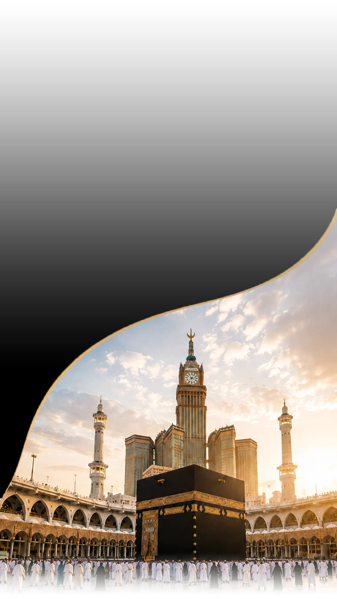 Scenic destination background for secret destinations section