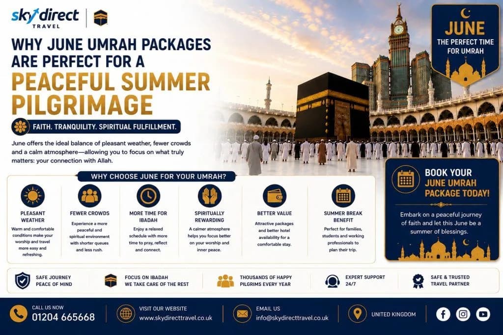 Why June Umrah Packages Are Perfect for a Peaceful Summer Pilgrimage