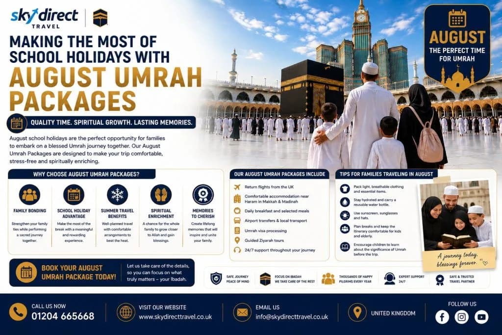 Making the Most of School Holidays with August Umrah Packages