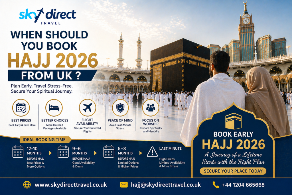 When Should You Book Hajj 2026 from UK ?
