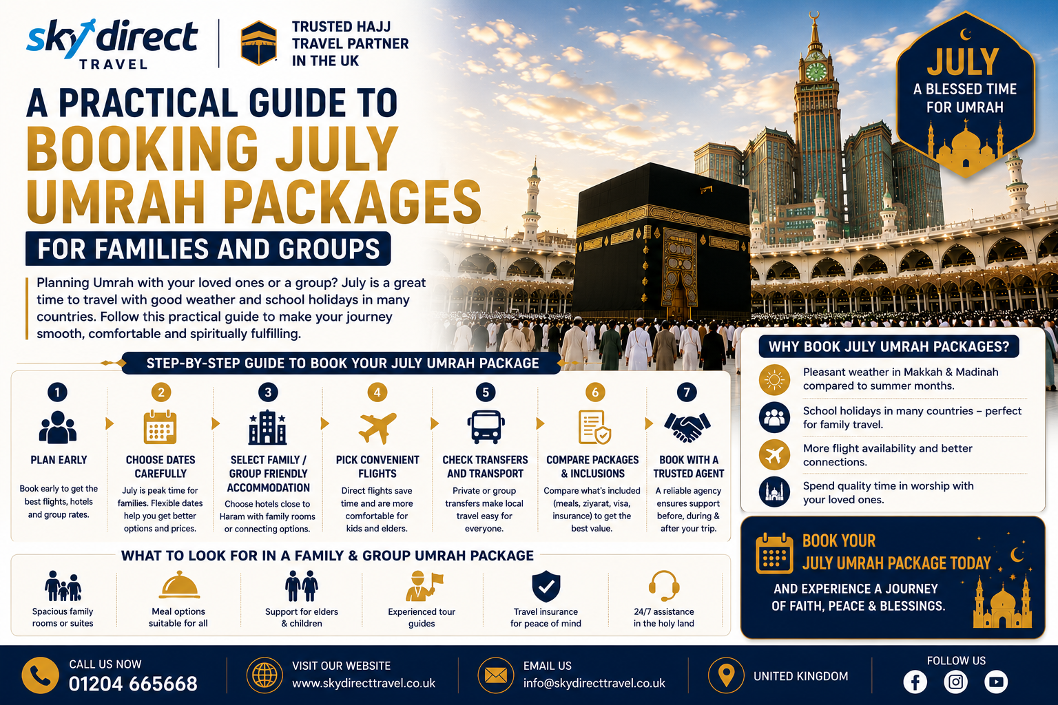 A Practical Guide to Booking July Umrah Packages for Families and Groups