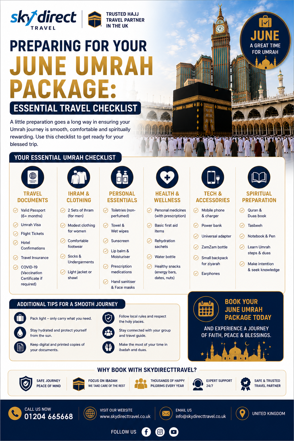 Preparing for Your June Umrah Package Essential Travel Checklist