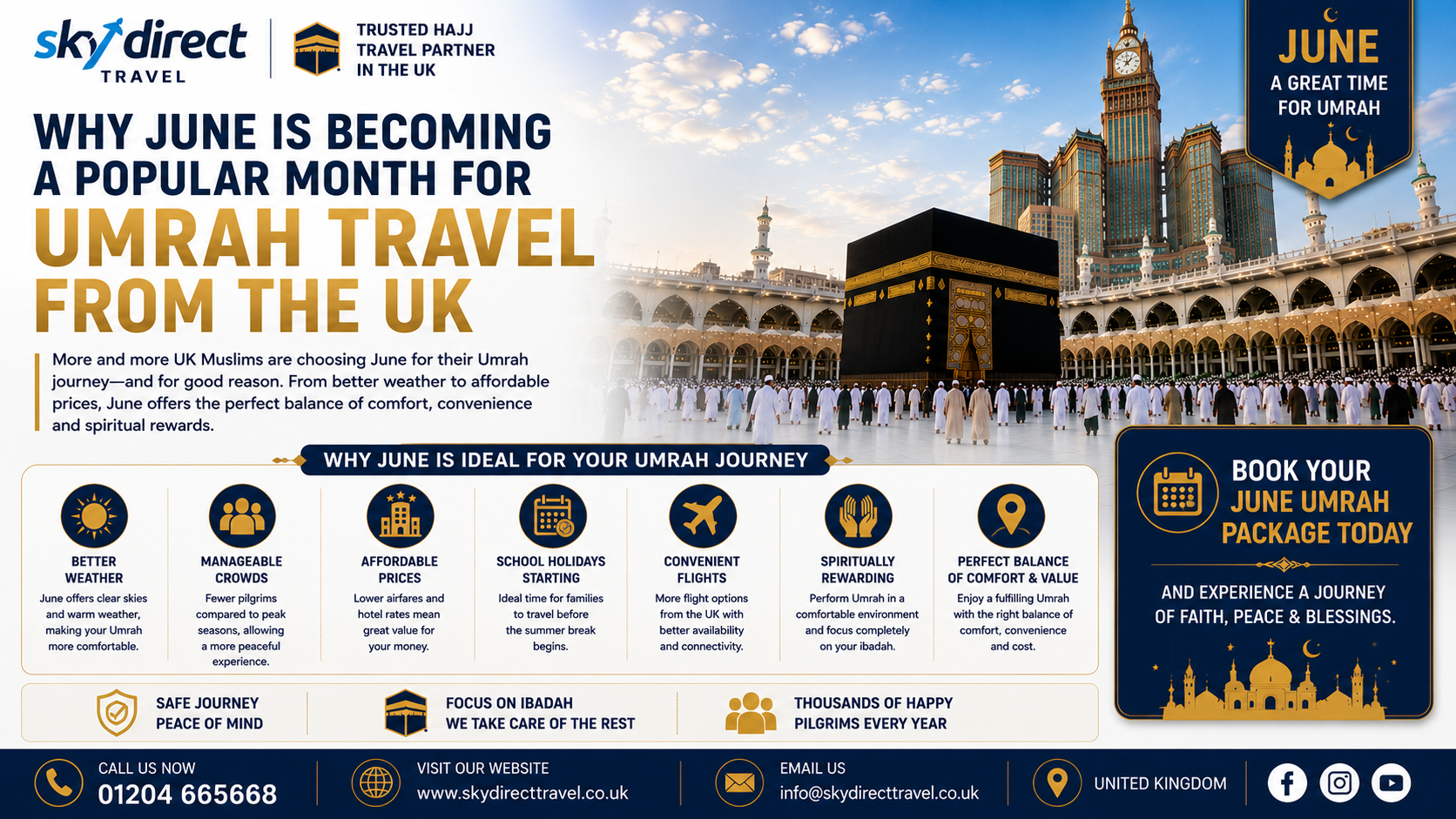 Why June Is Becoming a Popular Month for Umrah Travel from the UK